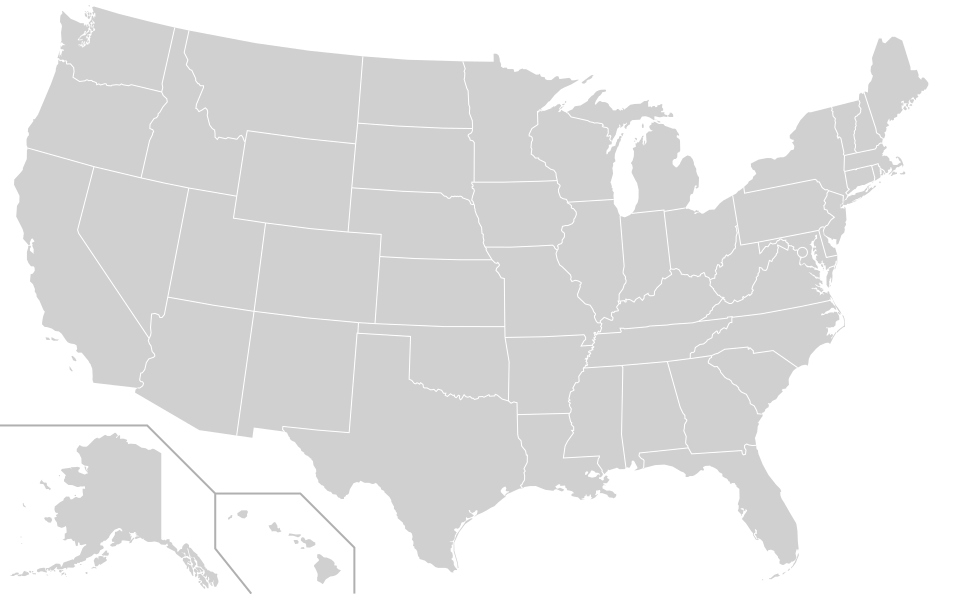 Map of the United States showing our national park journey
