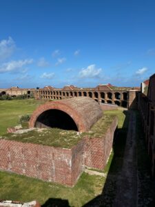 Dry Tortugas National Park: Our Half-Day, Seaplane Experience brick arches and interior of Fort Jefferson at Dry Tortugas National Park