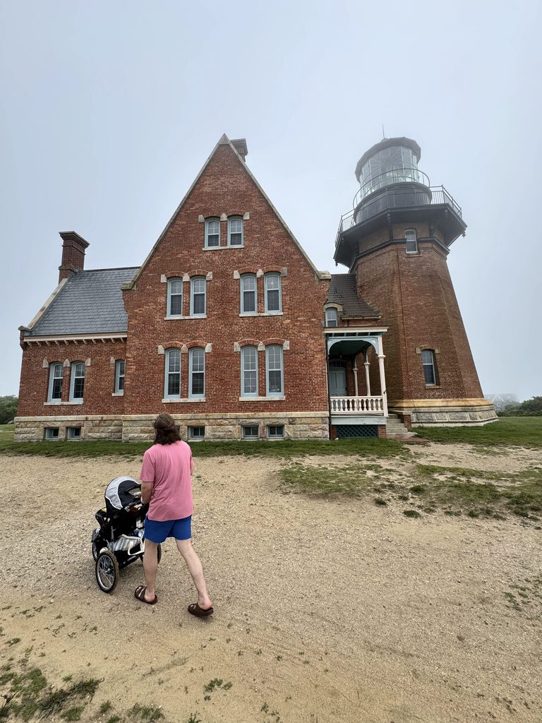 Rhode Island Family Vacation: Our 4-Day Narragansett Itinerary Southeast Lighthouse on a foggy morning on Block Island