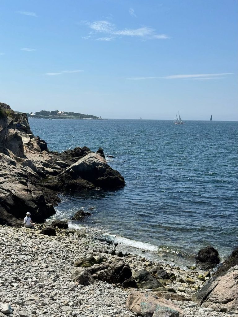 Rhode Island Family Vacation: Our 4-Day Narragansett Itinerary Fort Wetherill State Park rocky coastline on the water