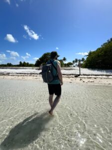 Our 6-Day Itinerary to Florida's 3 National Parks Dylan in the water from the Heritage of Biscayne Cruise in Biscayne National Park